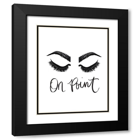 On Point Black Modern Wood Framed Art Print with Double Matting by Ritter, Gina
