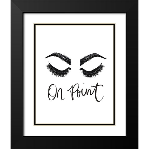 On Point Black Modern Wood Framed Art Print with Double Matting by Ritter, Gina