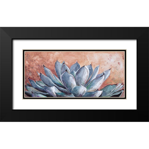 Blue Agave Black Modern Wood Framed Art Print with Double Matting by Pinto, Patricia
