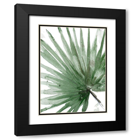 Palma Verde Close Up Black Modern Wood Framed Art Print with Double Matting by Pinto, Patricia