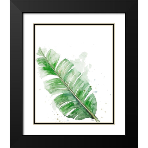 Palm Frond III Black Modern Wood Framed Art Print with Double Matting by Pinto, Patricia
