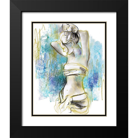 Expressive Figurative I Black Modern Wood Framed Art Print with Double Matting by Loreth, Lanie
