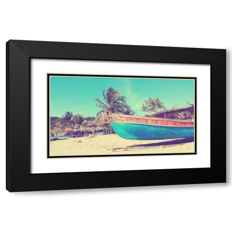 Cap Touba Black Modern Wood Framed Art Print with Double Matting by SD Graphics Studio