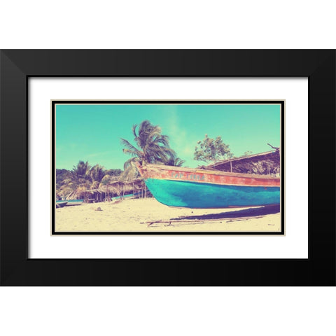 Cap Touba Black Modern Wood Framed Art Print with Double Matting by SD Graphics Studio