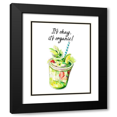 Its Organic Black Modern Wood Framed Art Print with Double Matting by Pinto, Patricia