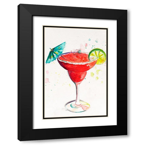 Cocktail I Black Modern Wood Framed Art Print with Double Matting by Pinto, Patricia