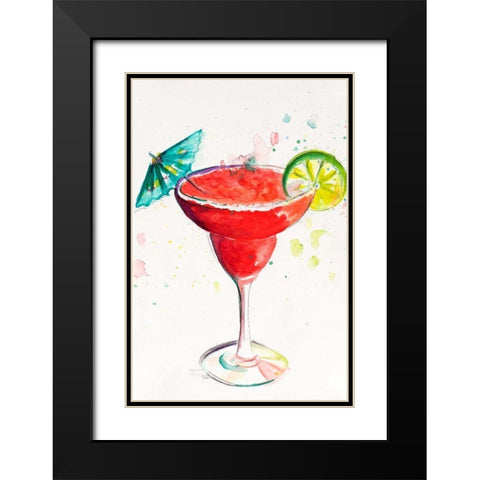 Cocktail I Black Modern Wood Framed Art Print with Double Matting by Pinto, Patricia