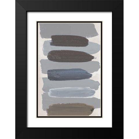 Upgrade Black Modern Wood Framed Art Print with Double Matting by Pinto, Patricia