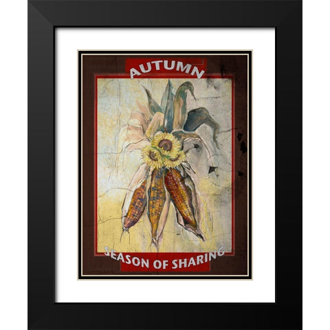 Sharing is Caring I Black Modern Wood Framed Art Print with Double Matting by Diannart