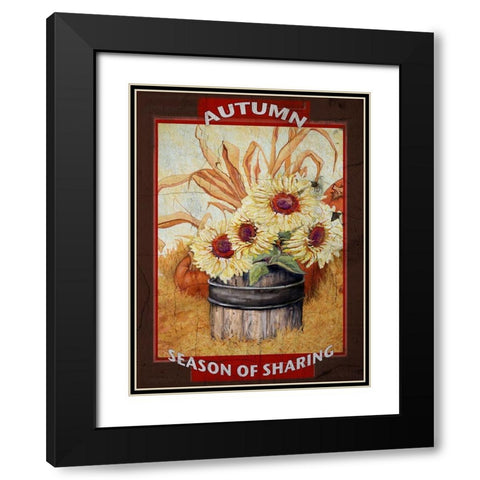 Sharing is Caring II Black Modern Wood Framed Art Print with Double Matting by Diannart