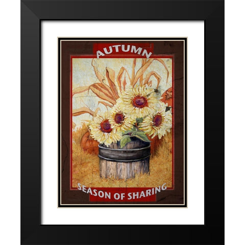 Sharing is Caring II Black Modern Wood Framed Art Print with Double Matting by Diannart