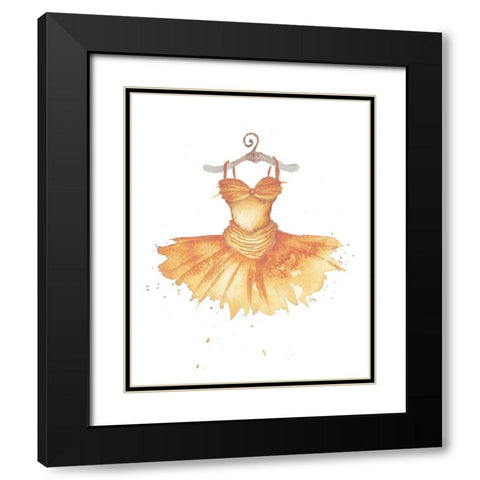 Golden Tutu Black Modern Wood Framed Art Print with Double Matting by Medley, Elizabeth