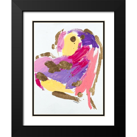 Heart Full of Love I Black Modern Wood Framed Art Print with Double Matting by Hewitt, L.