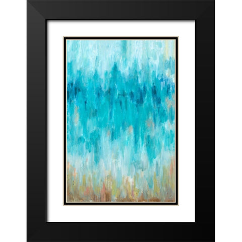 Beach Gaze Black Modern Wood Framed Art Print with Double Matting by Hewitt, L.