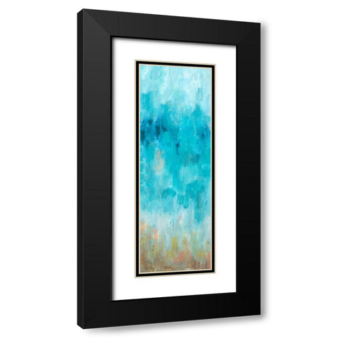 Beach Gaze Panel I Black Modern Wood Framed Art Print with Double Matting by Hewitt, L.