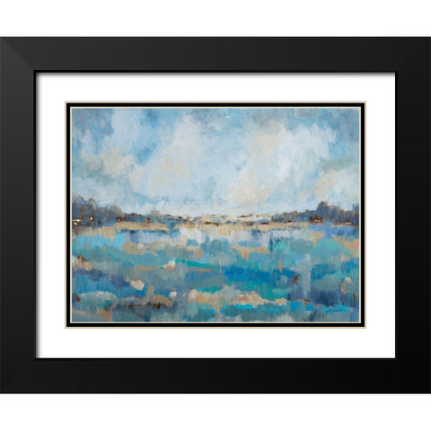 Free Spirit Black Modern Wood Framed Art Print with Double Matting by Hewitt, L.