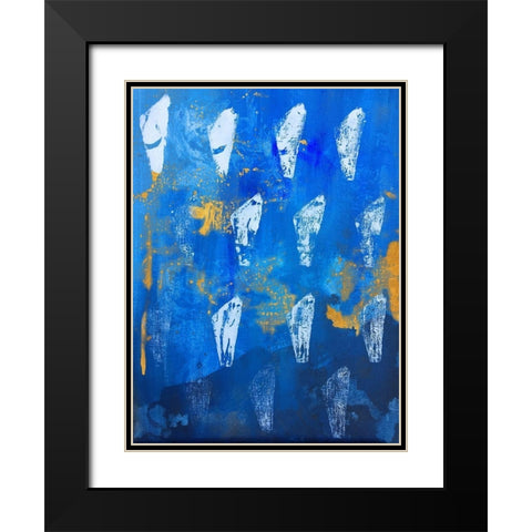 Eolith Black Modern Wood Framed Art Print with Double Matting by Maria, Robin