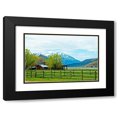 Life by the Mountains II Black Modern Wood Framed Art Print with Double Matting by Nawrocke, Bruce