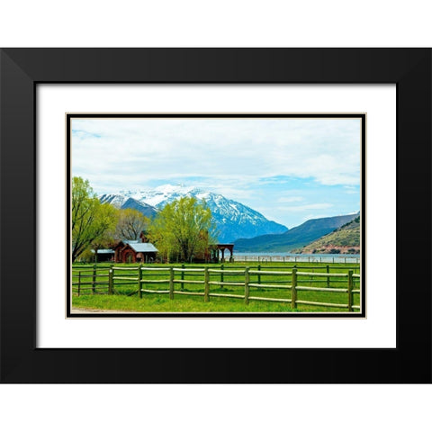Life by the Mountains II Black Modern Wood Framed Art Print with Double Matting by Nawrocke, Bruce