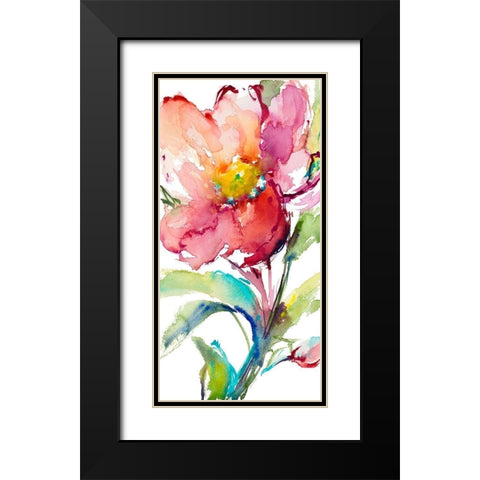 Happy Blooms II Black Modern Wood Framed Art Print with Double Matting by Loreth, Lanie