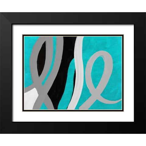 Mist Love Life Black Modern Wood Framed Art Print with Double Matting by Loreth, Lanie