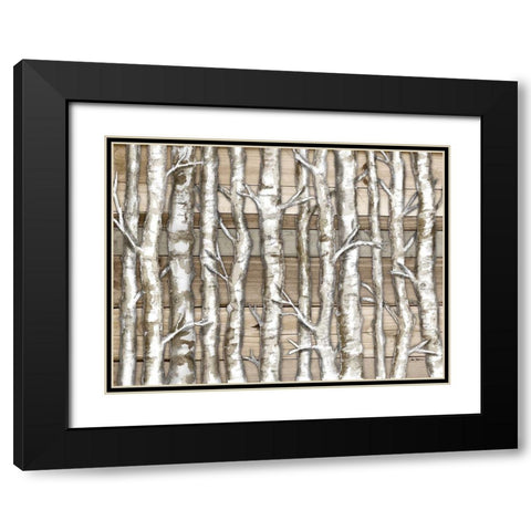 Light Birch Forest Black Modern Wood Framed Art Print with Double Matting by Gaynor, Janice