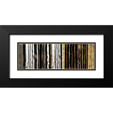 Vertical Horizon II Black Modern Wood Framed Art Print with Double Matting by Meneely, Dan