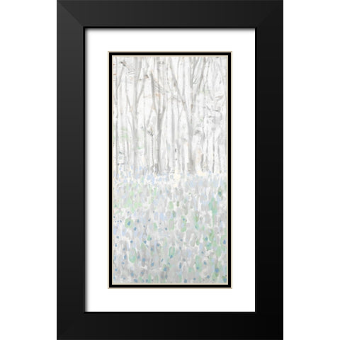 Birchwood Trees I Black Modern Wood Framed Art Print with Double Matting by Meneely, Dan