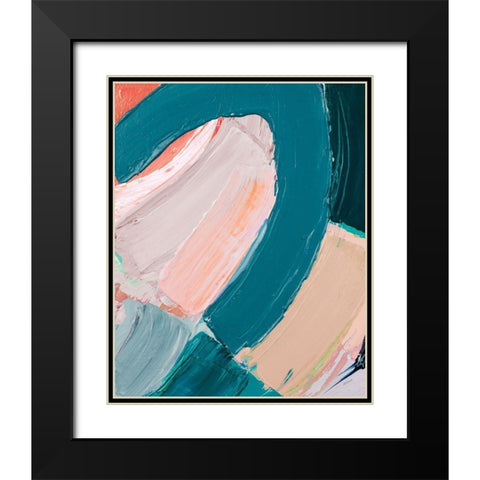 Dark Pastel Roundabout II Black Modern Wood Framed Art Print with Double Matting by Coolick, Ann Marie