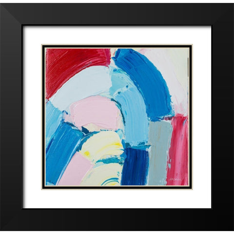 Rounabout II Black Modern Wood Framed Art Print with Double Matting by Coolick, Ann Marie