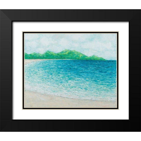Far Away In Paradise Black Modern Wood Framed Art Print with Double Matting by Coolick, Ann Marie