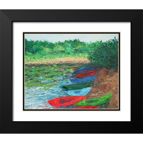 Sail Away Black Modern Wood Framed Art Print with Double Matting by Coolick, Ann Marie