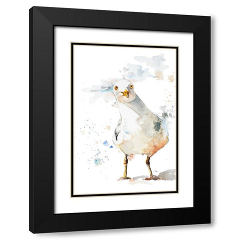 Lost Black Modern Wood Framed Art Print with Double Matting by Pinto, Patricia