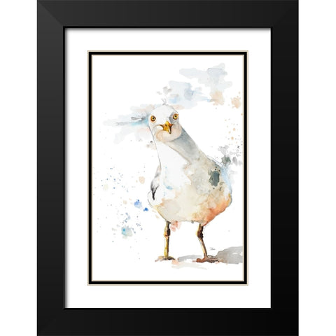 Lost Black Modern Wood Framed Art Print with Double Matting by Pinto, Patricia