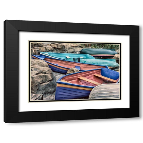 Lakeside Adventures Black Modern Wood Framed Art Print with Double Matting by ODell, Debbie