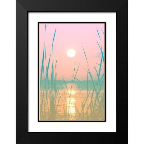 Fresh Sunset Views Black Modern Wood Framed Art Print with Double Matting by ODell, Debbie