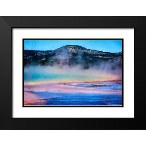 Rainbow Lake Black Modern Wood Framed Art Print with Double Matting by O Dell, Debbie