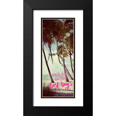 Best Beach Days Panel Black Modern Wood Framed Art Print with Double Matting by ODell, Debbie