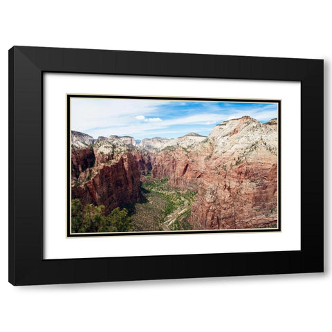 Rocky Side Black Modern Wood Framed Art Print with Double Matting by ODell, Debbie