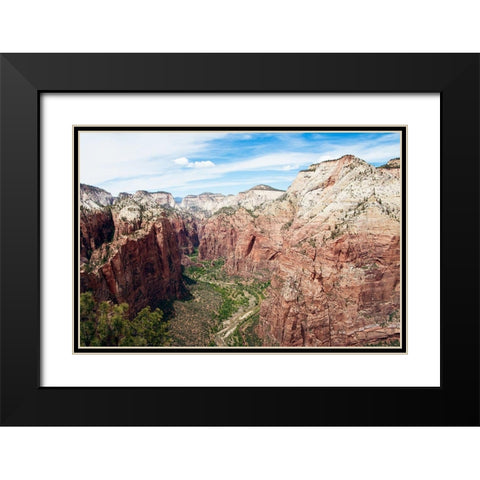 Rocky Side Black Modern Wood Framed Art Print with Double Matting by ODell, Debbie