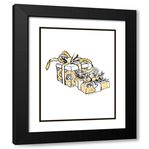 Gift Wrapped I Black Modern Wood Framed Art Print with Double Matting by Loreth, Lanie