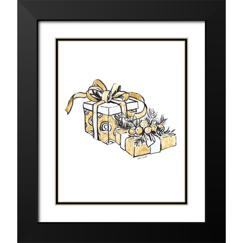 Gift Wrapped I Black Modern Wood Framed Art Print with Double Matting by Loreth, Lanie