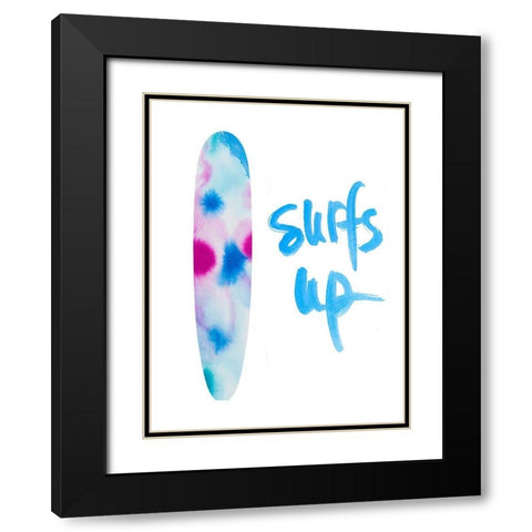 Surfs Up Black Modern Wood Framed Art Print with Double Matting by Bryant, Susan