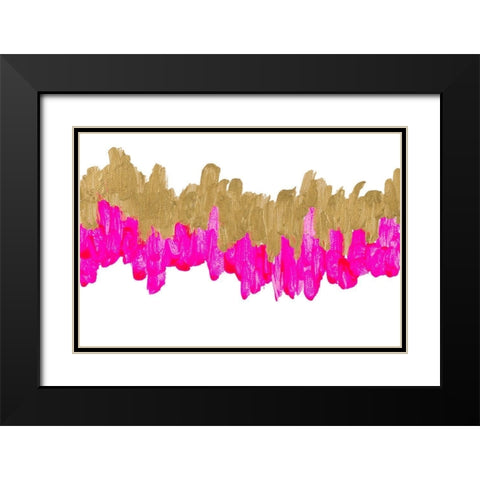Bright Wavelength Black Modern Wood Framed Art Print with Double Matting by Bryant, Susan