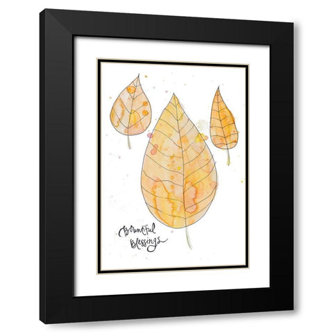Bountiful Blessings Black Modern Wood Framed Art Print with Double Matting by Bryant, Susan