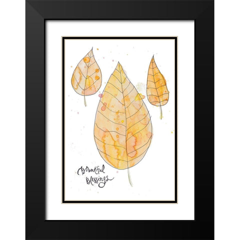 Bountiful Blessings Black Modern Wood Framed Art Print with Double Matting by Bryant, Susan