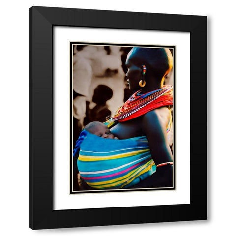 The Gift Black Modern Wood Framed Art Print with Double Matting by Mansfield, Kathy