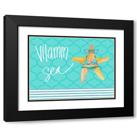 Vitamin Sea Black Modern Wood Framed Art Print with Double Matting by Loreth, Lanie