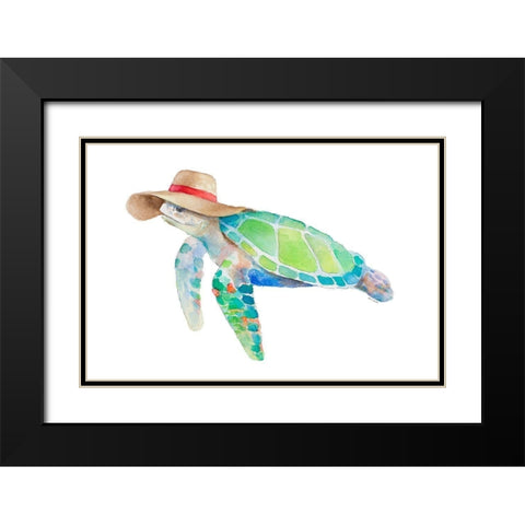 Day at the Beach II Black Modern Wood Framed Art Print with Double Matting by Loreth, Lanie