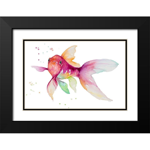 Aquarium Life I Black Modern Wood Framed Art Print with Double Matting by Loreth, Lanie